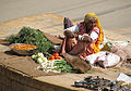 सब्जी बेचती बुजुर्ग महिला, जैसलमेर A Old Lady Selling Vegetable, Jaisalmer