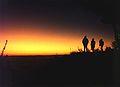 क्लाउड एंड, मसूरी में सूर्यास्त का एक दृश्य