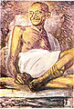 जैमिनि राय द्वारा चित्रित महात्मा गाँधी