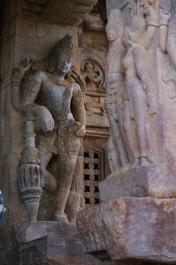 पट्टदकल स्थित प्राचीन भैरव मूर्ति