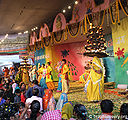 चरकुला नृत्य, होली, कृष्ण जन्मभूमि, मथुरा Charkula Dance, Holi, Krishna Janm Bhumi, Mathura