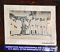 सरदार वल्लभ भाई पटेल, राणा नटवरसिंहजी, श्री मोरारजी देसाई, एन. के. मेहता कीर्ति मंदिर के उद्घाटन पर