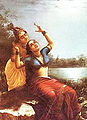 राधा-कृष्ण, चित्रकार राजा रवि वर्मा