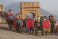 आमेर के क़िले की यात्रा करते हुए सैलानी, जयपुर