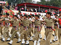 गणतंत्र दिवस पर राष्ट्रीय कैडेट कोर की परेड