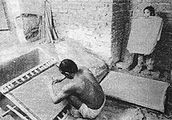 सांगानेर (जयपुर के नज़दीक) में हाथ-काग़ज़ का निर्माण